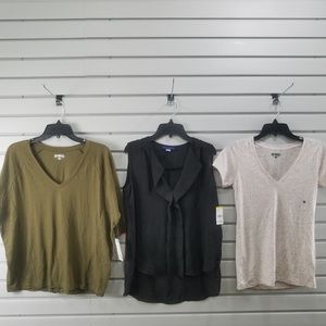 New 3 Pcs Women's Top Blouse Shirt Sweater Tank